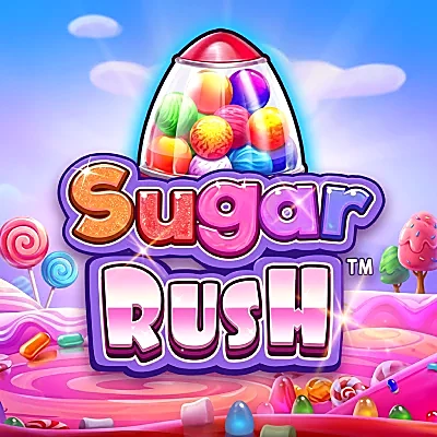 Sugar Rush cluster-pays slot tile in the Jackpotjoy game lobby